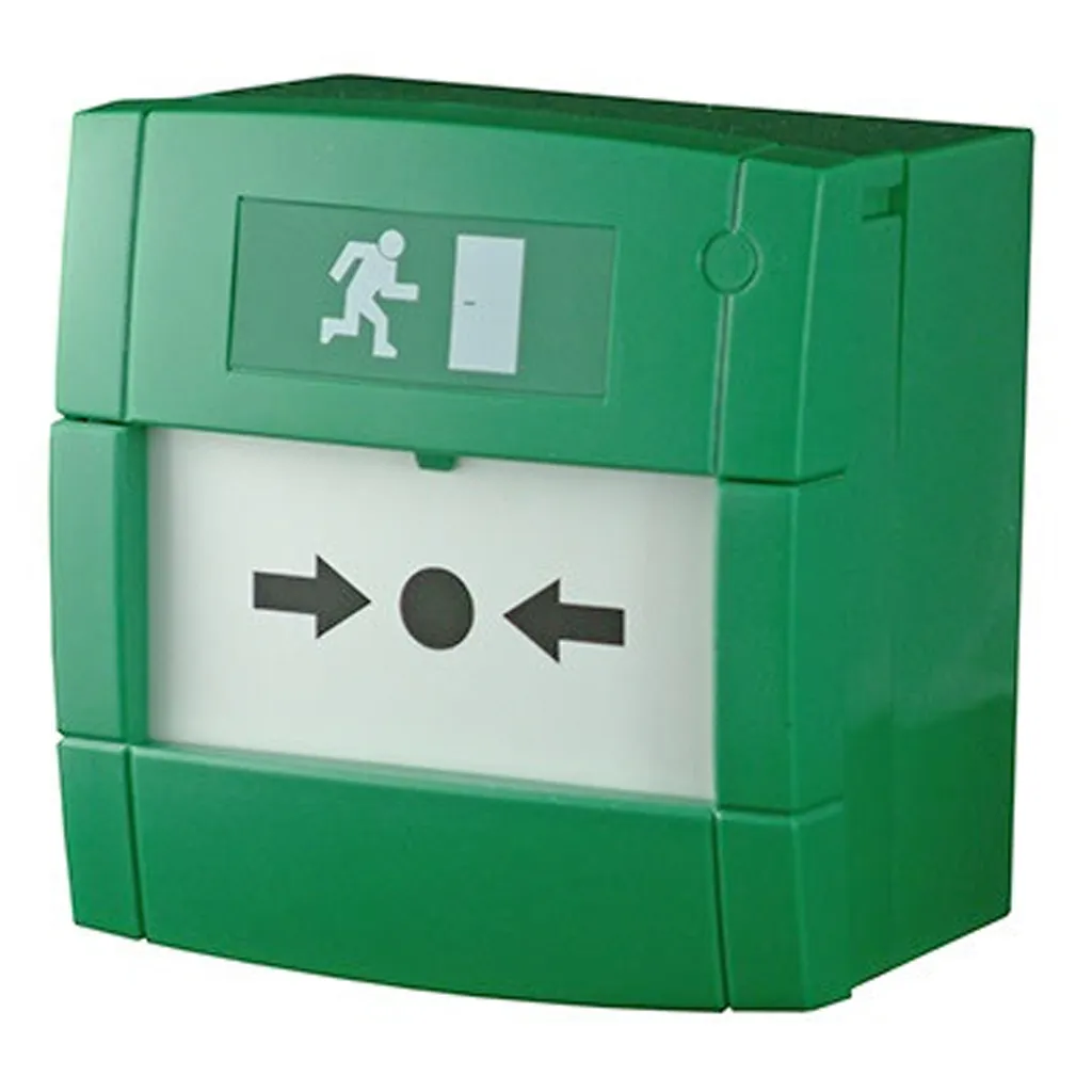 Pulsador Alarma NOTIFIER M3A-G000SG-K013-13 Verde Superficie