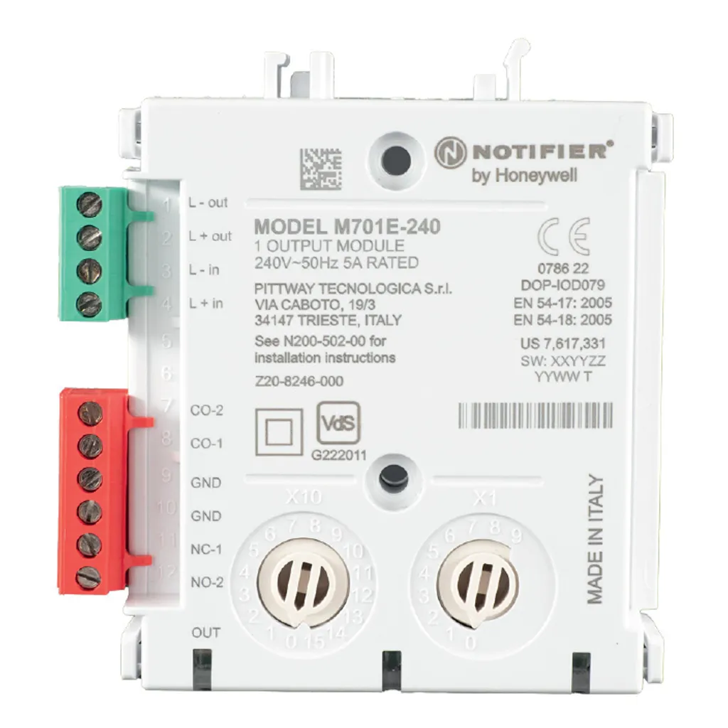 Módulo Relés Analógico NOTIFIER M701E-240 Compatible