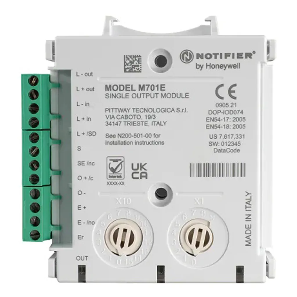 Módulo de Relés Analógico NOTIFIER M701E para Centrales