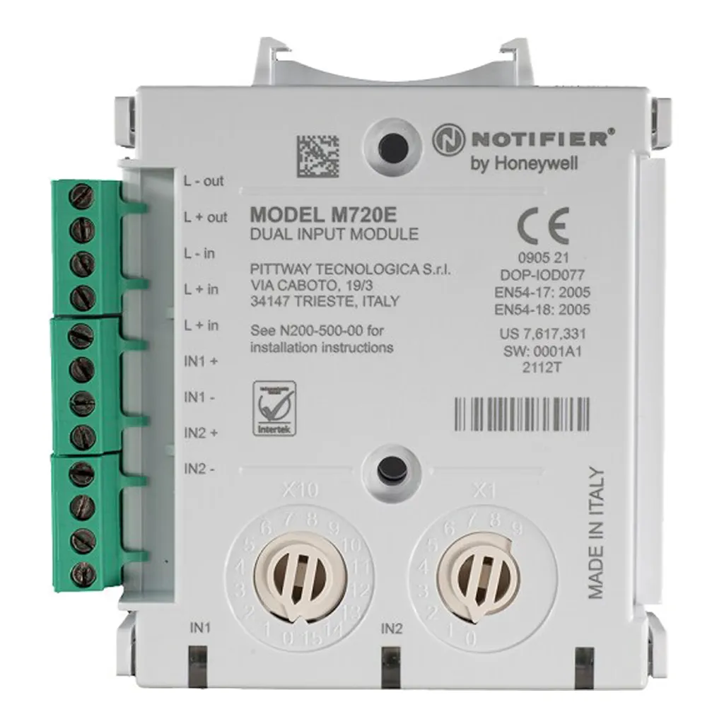 NOTIFIER M720E Módulo Relés Analógico para Centrales