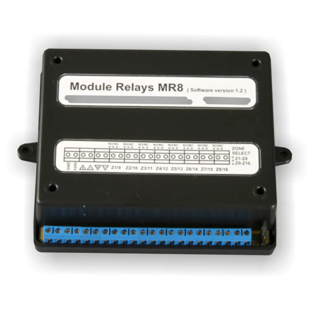 Módulo Relés MR8 Teletek 8 Salidas para Centrales Analógicas