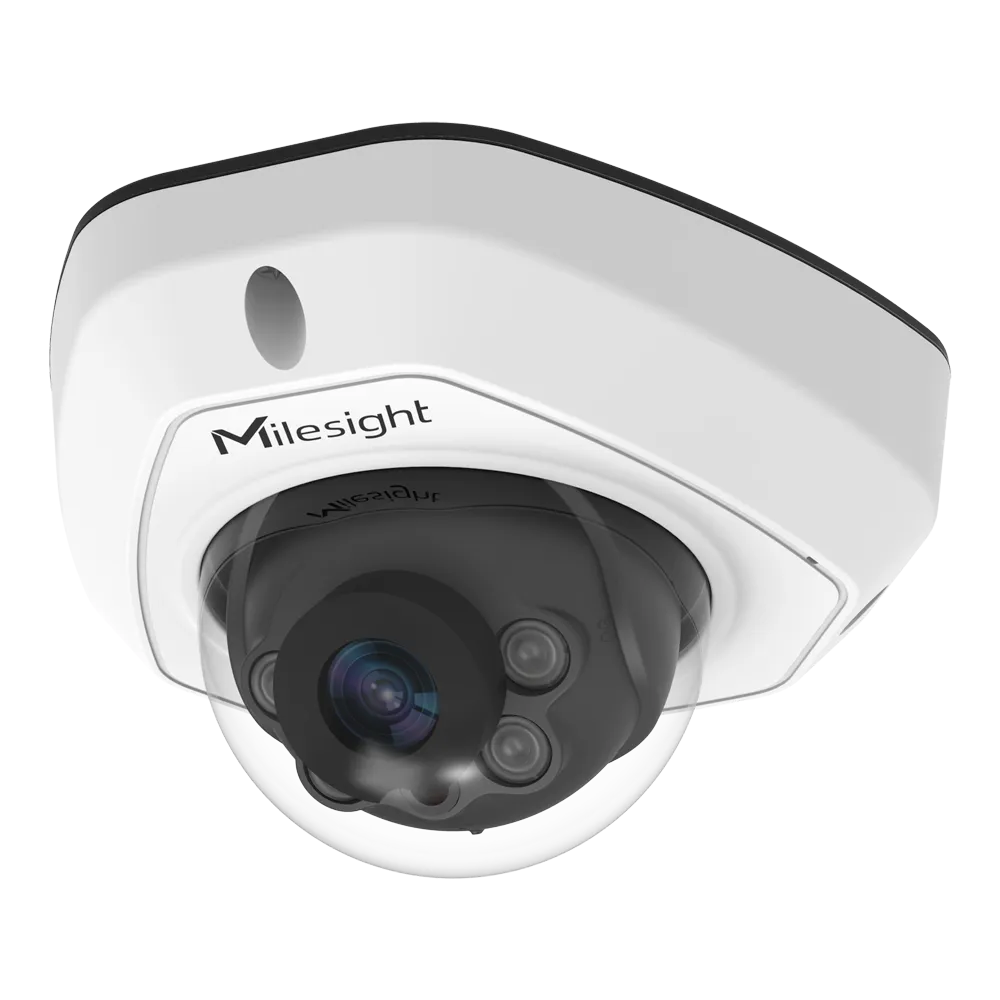 Milesight MS-C8173-PD Cámara Mini Domo IP 8MP Exterior IR PoE
