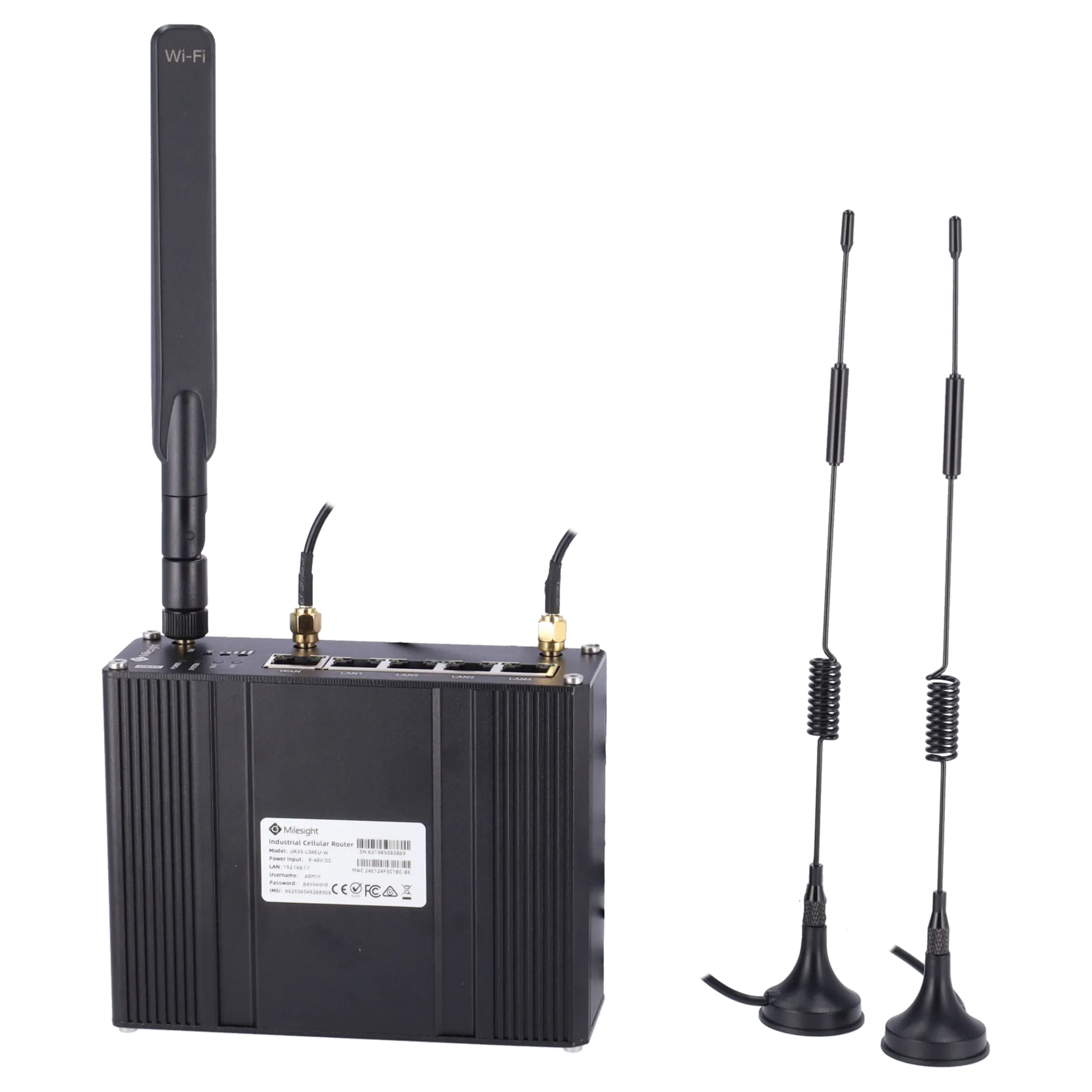 Router Industrial 4G Cat 4 Milesight MS-UR35-L04EU-W WiFi 5