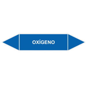 Señal de Marcaje tuberías. Oxígeno