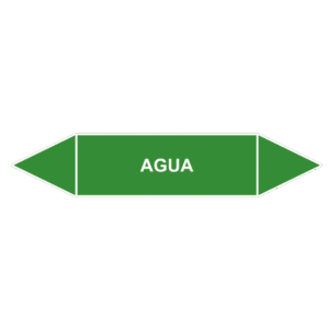 Señal de Marcaje tuberías. Agua