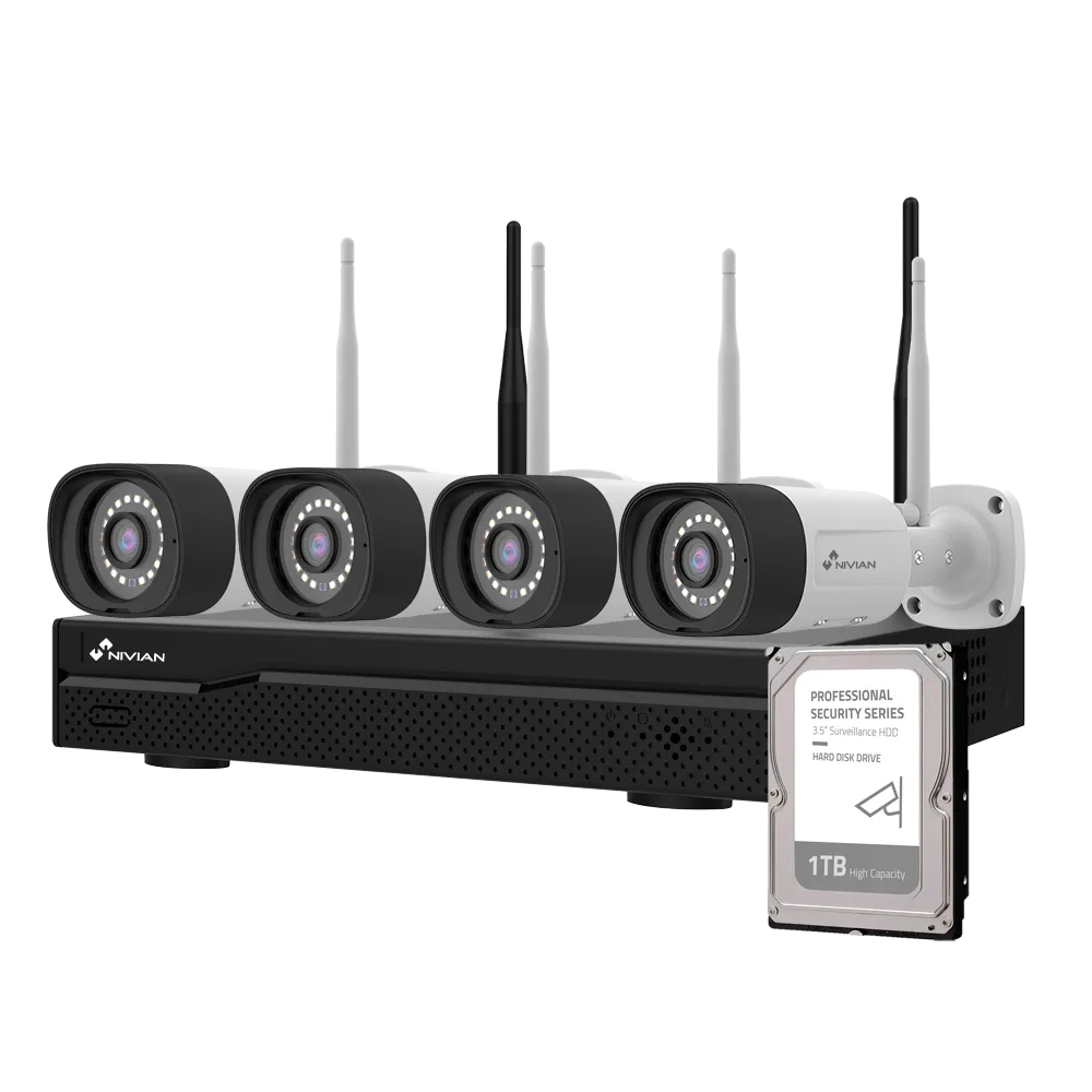 Kit Videovigilancia WiFi Nivian NV-KIT1630W6-4CAM-1TB 16 Canales