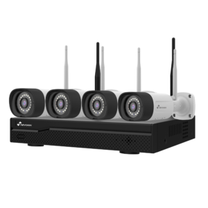 Nivian NV-KIT1630W6-4CAM Kit CCTV – WiFi · NVR 16 canales · 4 cámaras · Sin HDD