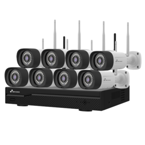 Nivian NV-KIT1630W6-8CAM Kit CCTV – WiFi · NVR 16 canales · 8 cámaras · Sin HDD
