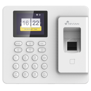 Control de presencia - Nivian - Huella + Tarjeta + PIN/Teclado - IP/Ethernet + USB