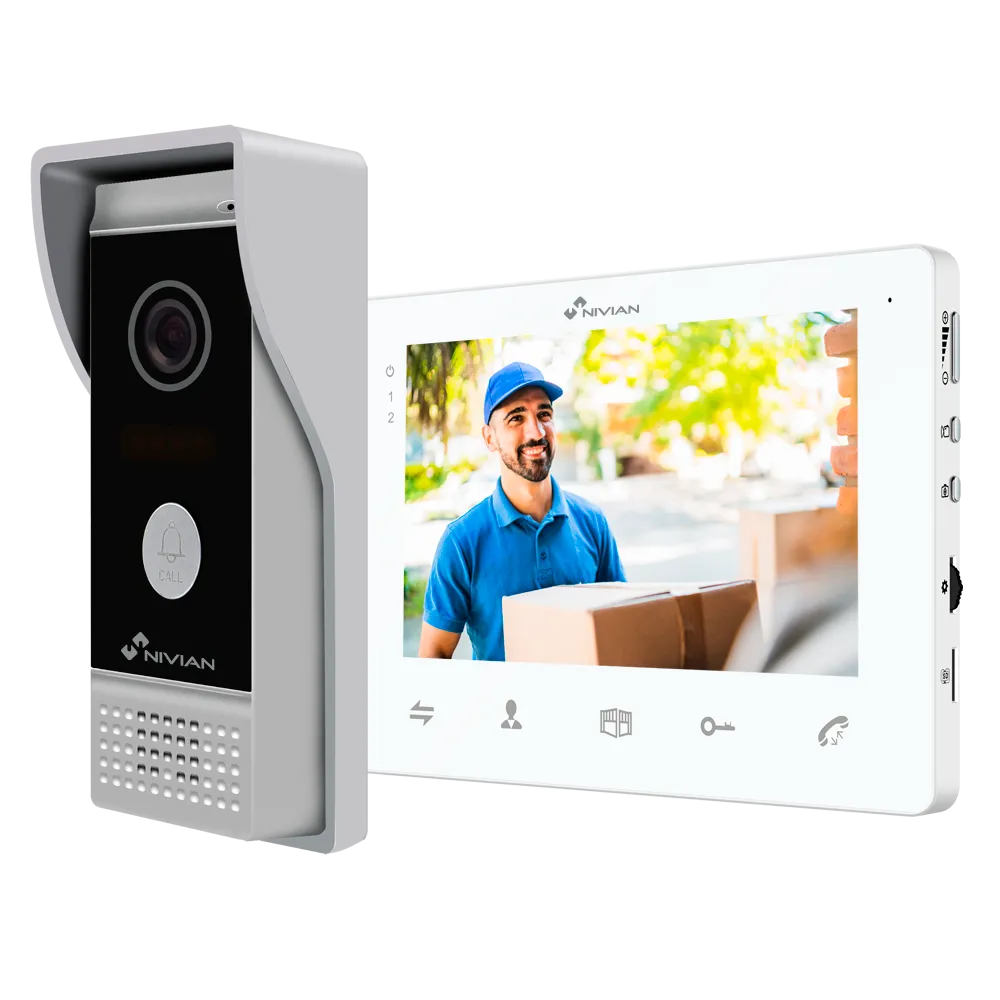 Kit Videoportero 2 Hilos Nivian NV-VIDEOINTERCOM-2BASIC