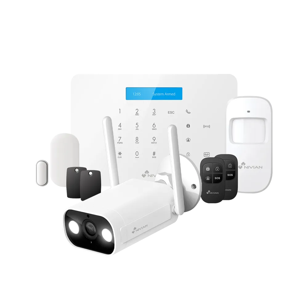 Kit Alarma WiFi GSM Nivian NVS-A6WG-B2 con Teclado Sirena