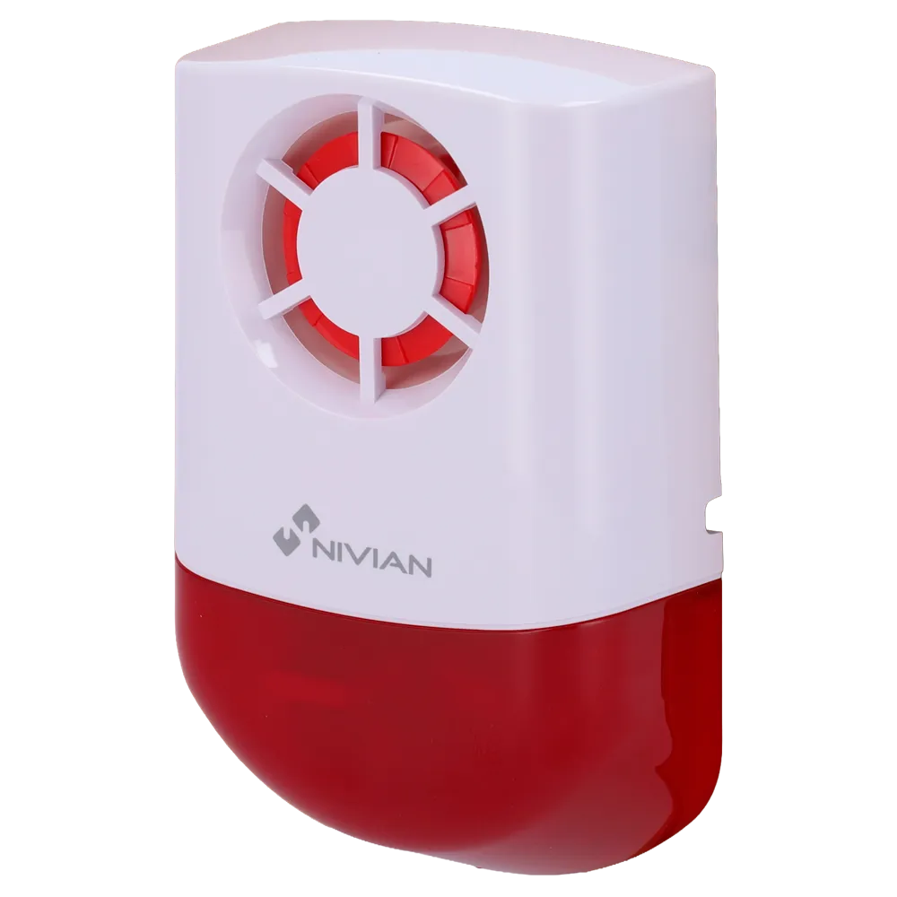 Sirena Exterior Inalámbrica Nivian NVS-OUTDOORSIREN 120dB