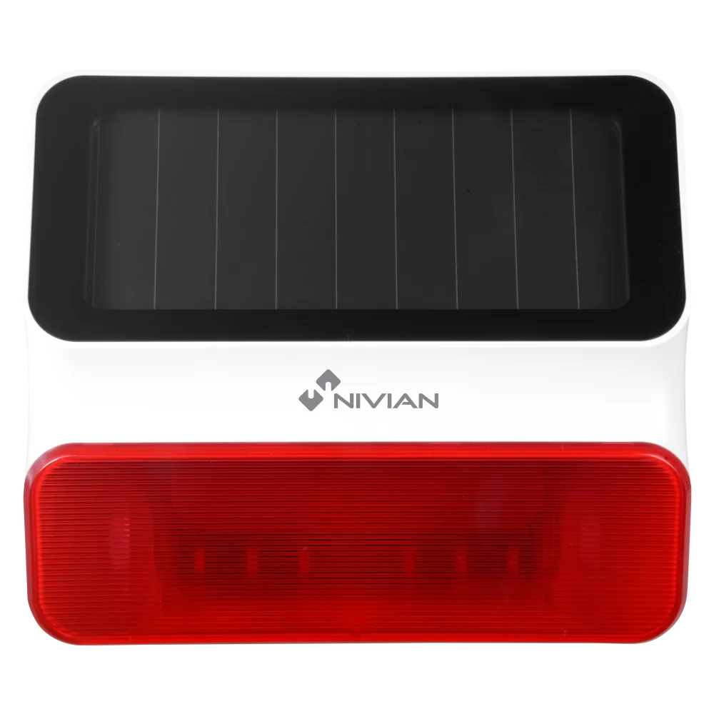 Sirena Exterior Inalámbrica Solar Nivian NVS-S8A-U1 100dB