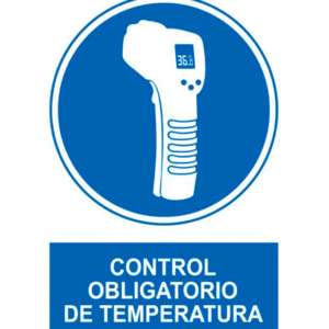Señal / Cartel De Control Obligatorio De Temperatura