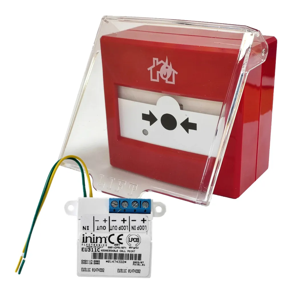 Llave Rojo PFL-I-311C INIM para Pulsadores de Alarma