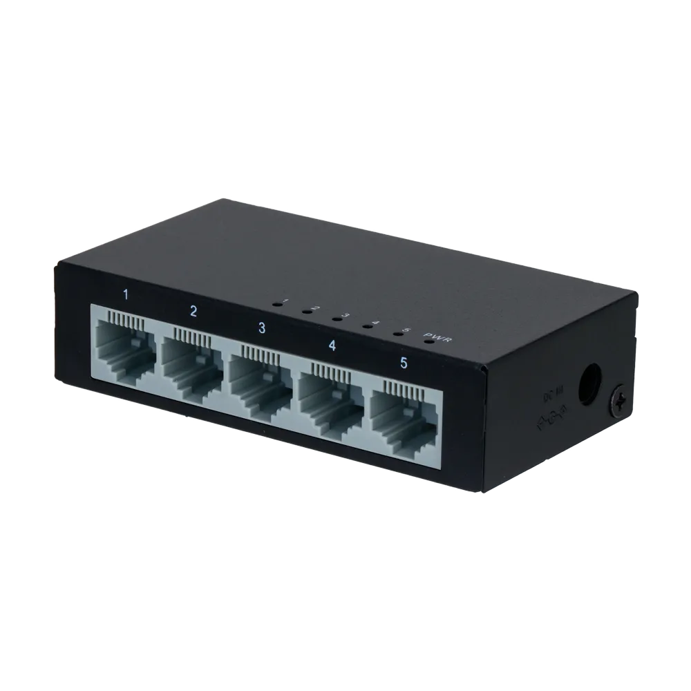 Switch Gigabit 5 Puertos PFS3005-5ET Sin PoE Metal