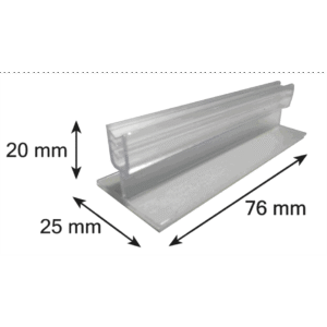 Pinza de sujeción para carteles / señales