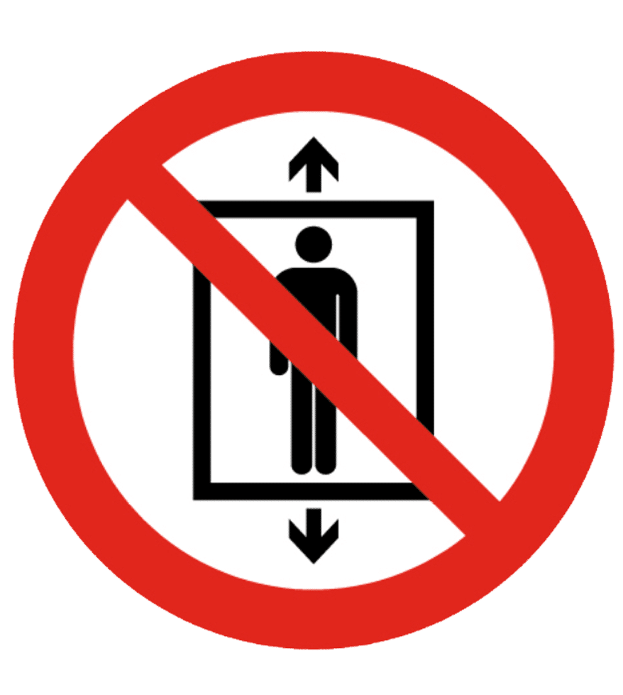 Señal / Cartel de Personas no. Exclusivamente cargas - Imagen 2