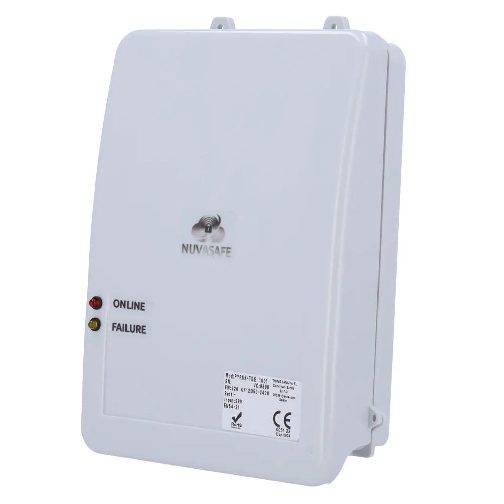 Comunicador Transmisor Alarma EN54-21 PYRUS-TLE Nuvathings