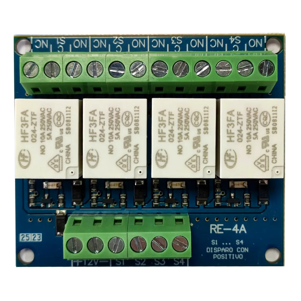 Módulo 4 Relés Analógico NOTIFIER RE-4A24 para Central CAN