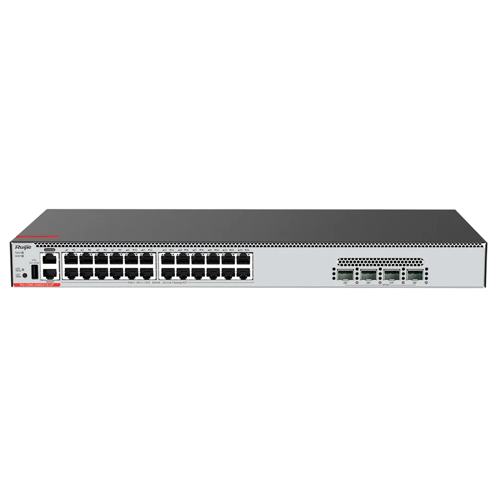 Switch Gigabit PoE RG-CS86-24MG4VS-UP 24 Puertos Gestionable