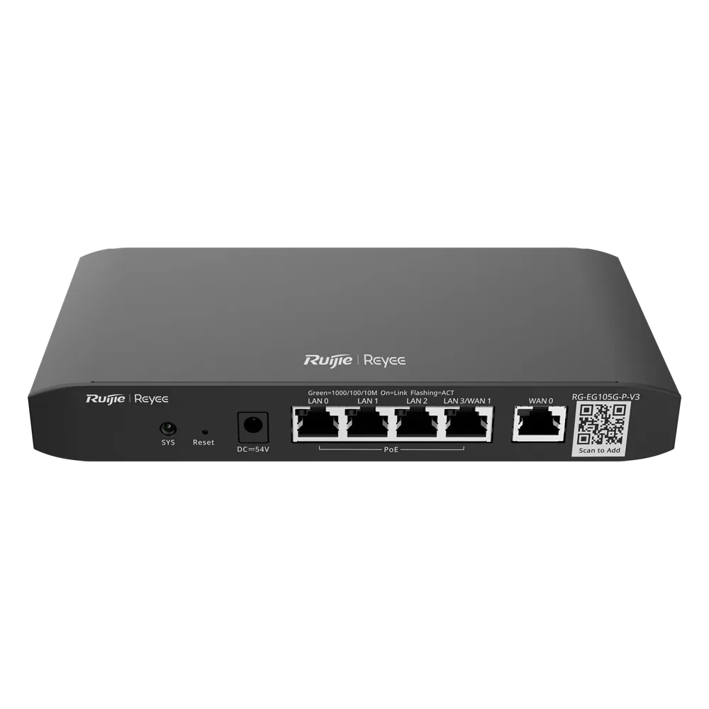 Router PoE Industrial Reyee RG-EG105G-P-V3 Gestión Cloud