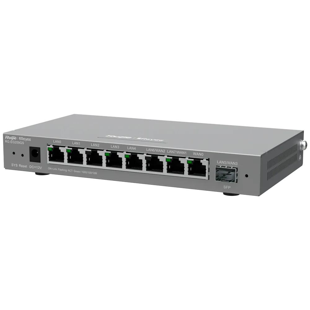 Router Industrial Gigabit RG-EG209GS Reyee 9 Puertos SFP