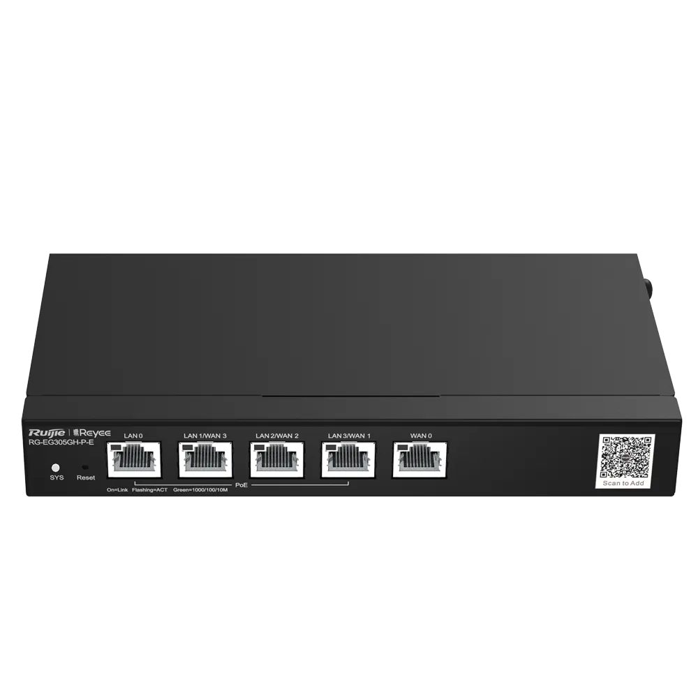 Router Industrial PoE Reyee RG-EG305GH-P-E 5 Puertos Gigabit