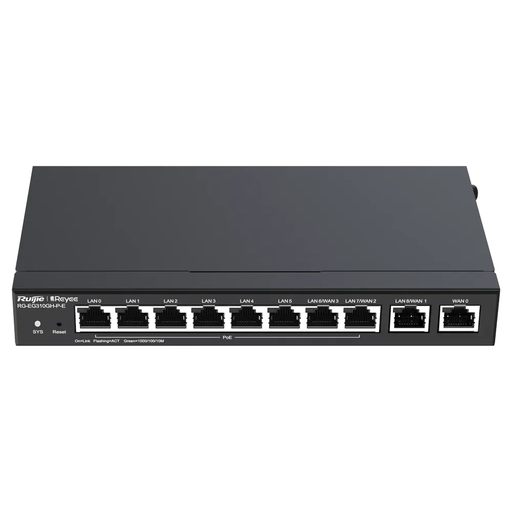 Router Industrial PoE Reyee RG-EG310GH-P-E 10 Puertos