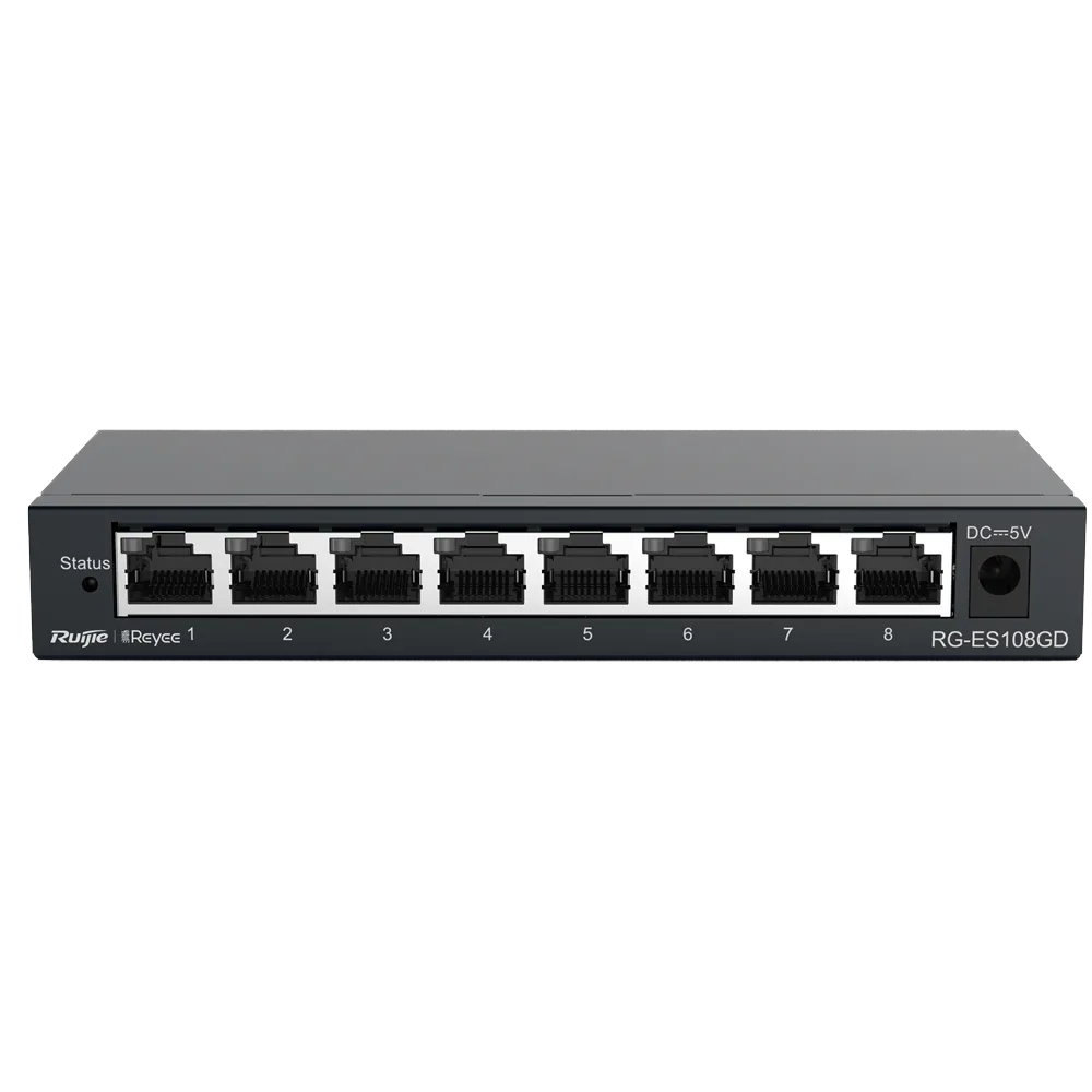 Switch Gigabit RG-ES108GD 8 Puertos No Gestionable Reyee