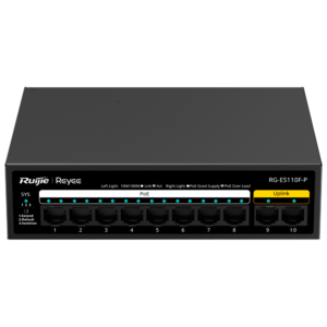 Switch PoE RG-ES110F-P 8 Puertos Fast Ethernet Reyee