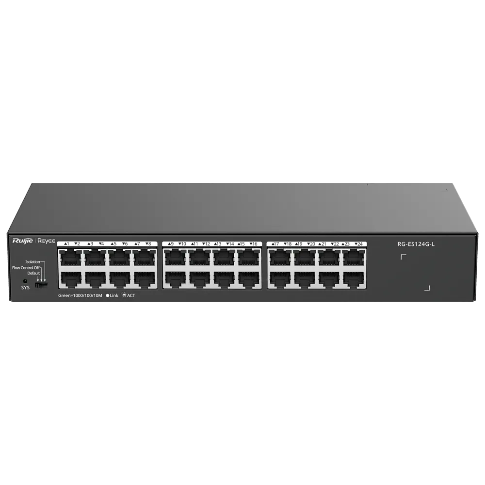Switch Gigabit 24 Puertos RG-ES124G-L Sin PoE Reyee
