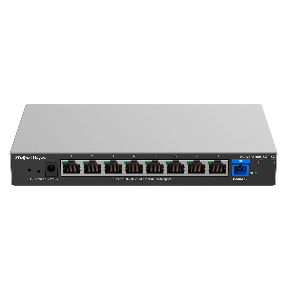 Switch Cloud RG-NBF2100S-8GT1SC 8 Puertos Gigabit + SFP