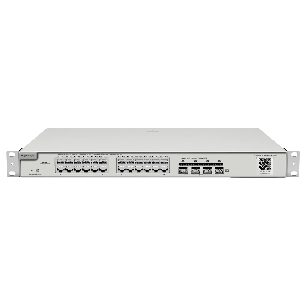 Switch PoE RG-NBS3200-24GT4XS-P 24 Puertos Gigabit Cloud