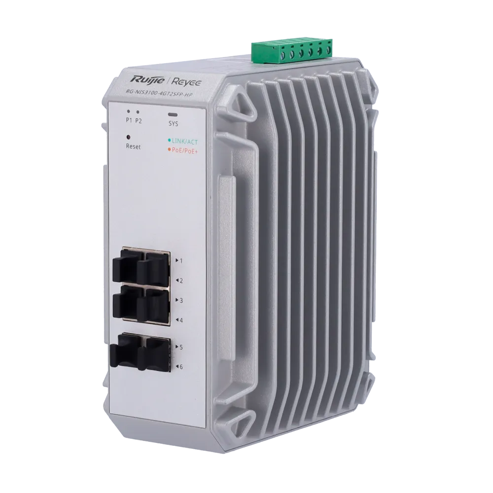 Switch Industrial PoE Gestionable RG-NIS3100-4GT2SFP-HP