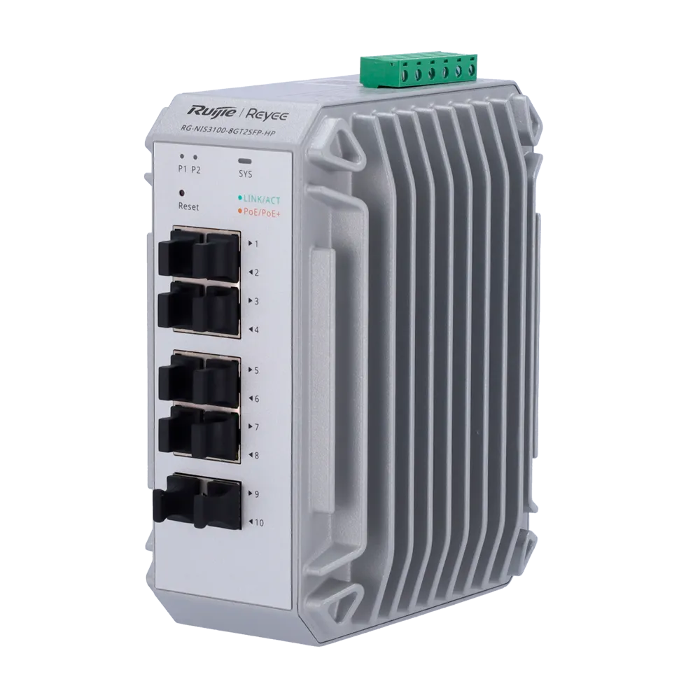 Switch Industrial Reyee RG-NIS3100-8GT2SFP-HP 8P Gigabit PoE