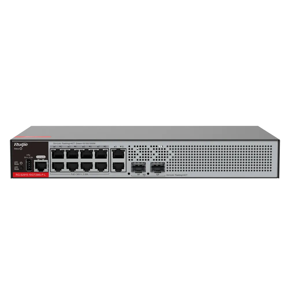 Switch Gigabit PoE Gestionable RG-S2915-10GT2MS-P-L Ruijie