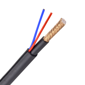 RG59UP-300-LSZH - Cable coaxial RG59 + alimentación 300 m negro LSZH