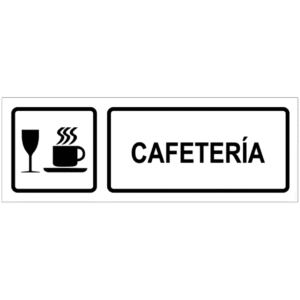 Señal / Cartel de Cafetería