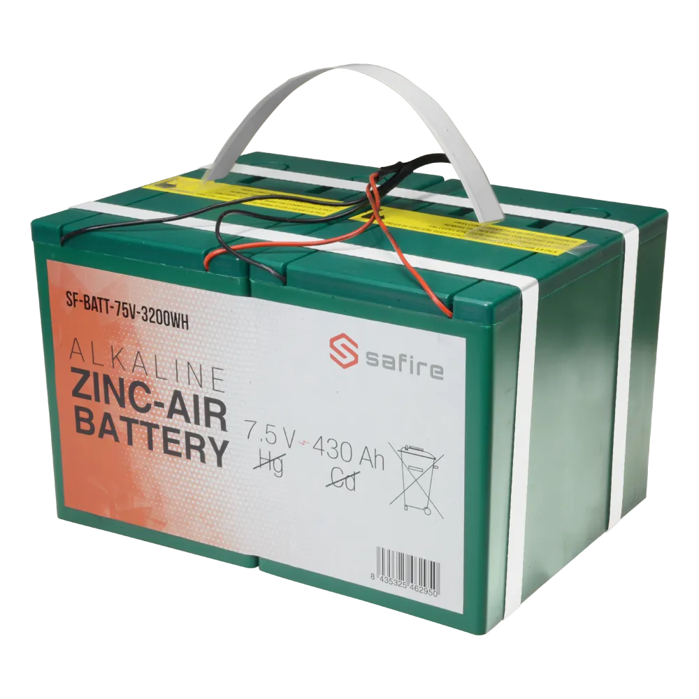 Batería Zinc-Aire SF-BATT-75V-3200WH 7.5V 430Ah Safire