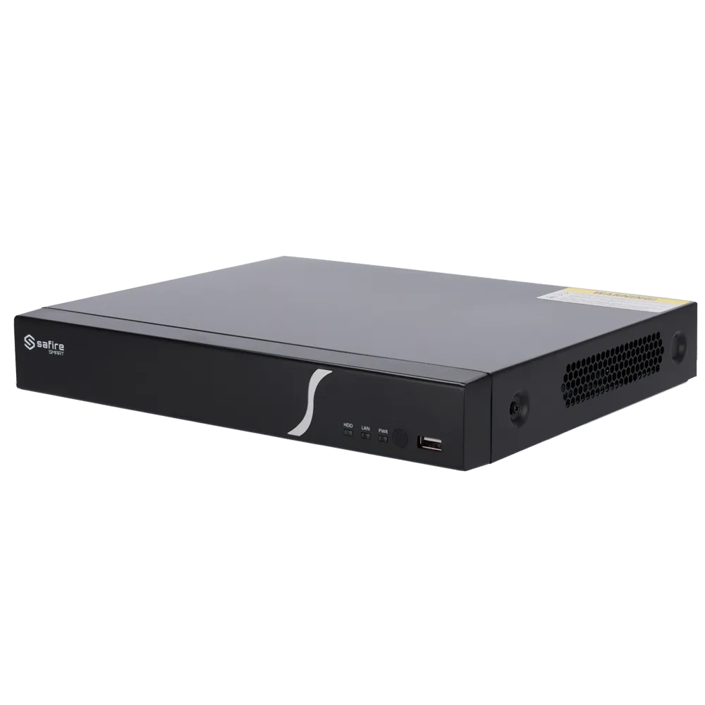 Safire SF-NVR6116-B2 NVR 16 Canales 4K H.265+ con 1 HDD