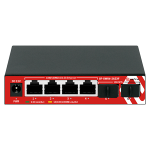 Safire Smart - SF-SW06-2AZXF - Switch 4P Gigabit Sin PoE No gestionable SFP