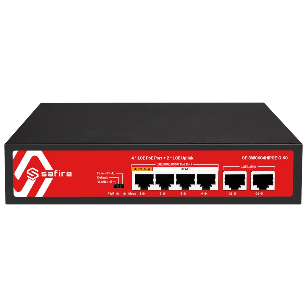 Switch PoE SF-SW0604HIPOE-G-60 4 Puertos Gigabit Hi-PoE
