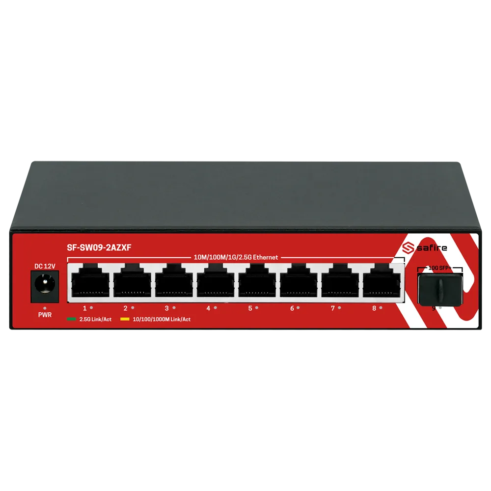 Switch Gigabit 8 Puertos SF-SW09-2AZXF Safire Smart SFP