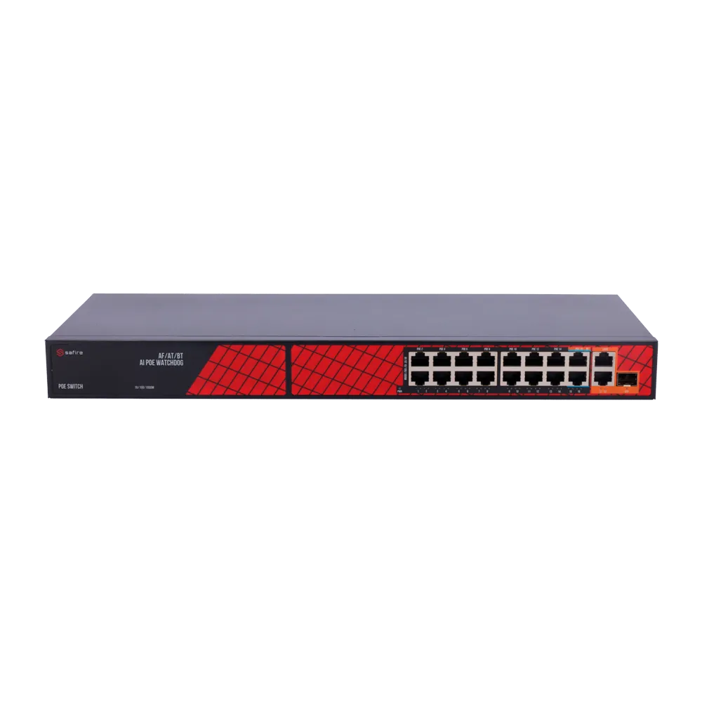 Switch PoE 14 Puertos Gigabit SF-SW1916HIPOE-HF-300 SFP