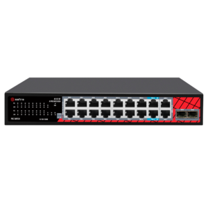 Safire Smart - SF-SW2016HIPOE-GMF-240 - Switch 14P Gigabit PoE No gestionable SFP