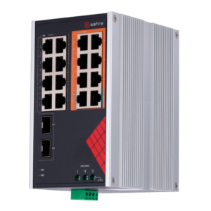Safire Smart - SF-SWI1808HIPOE-GF-AC-130-DIN - Switch 16P Gigabit PoE No gestionable SFP