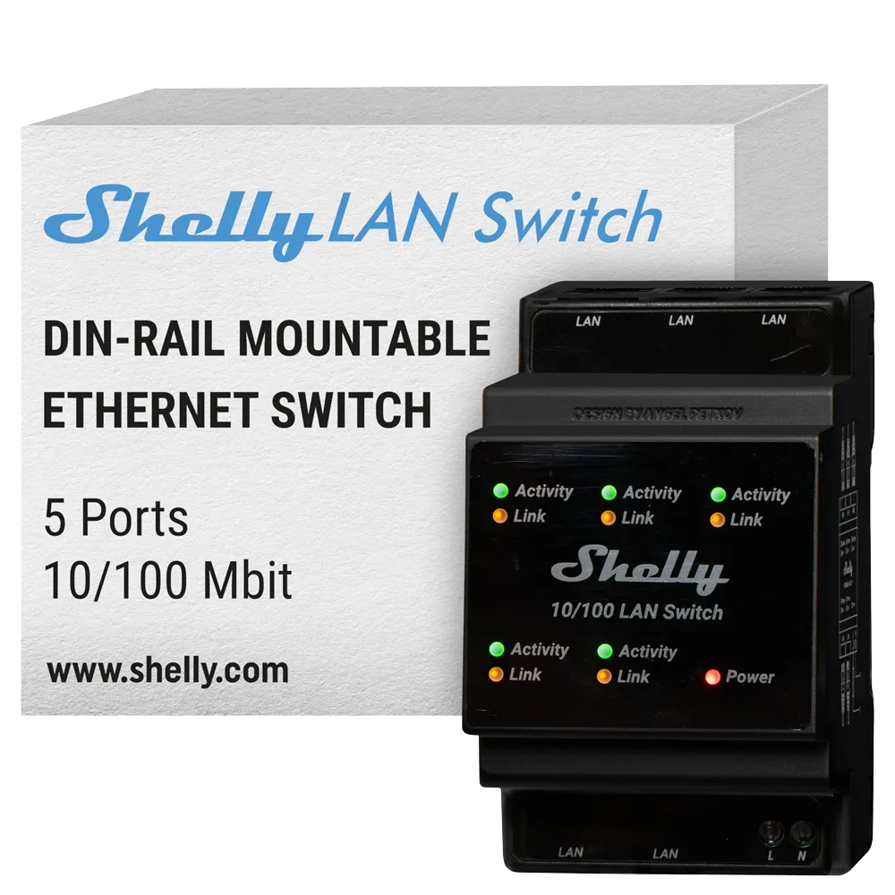 Switch SH-LAN-SWITCH 5 Puertos Fast Ethernet No Gestionable