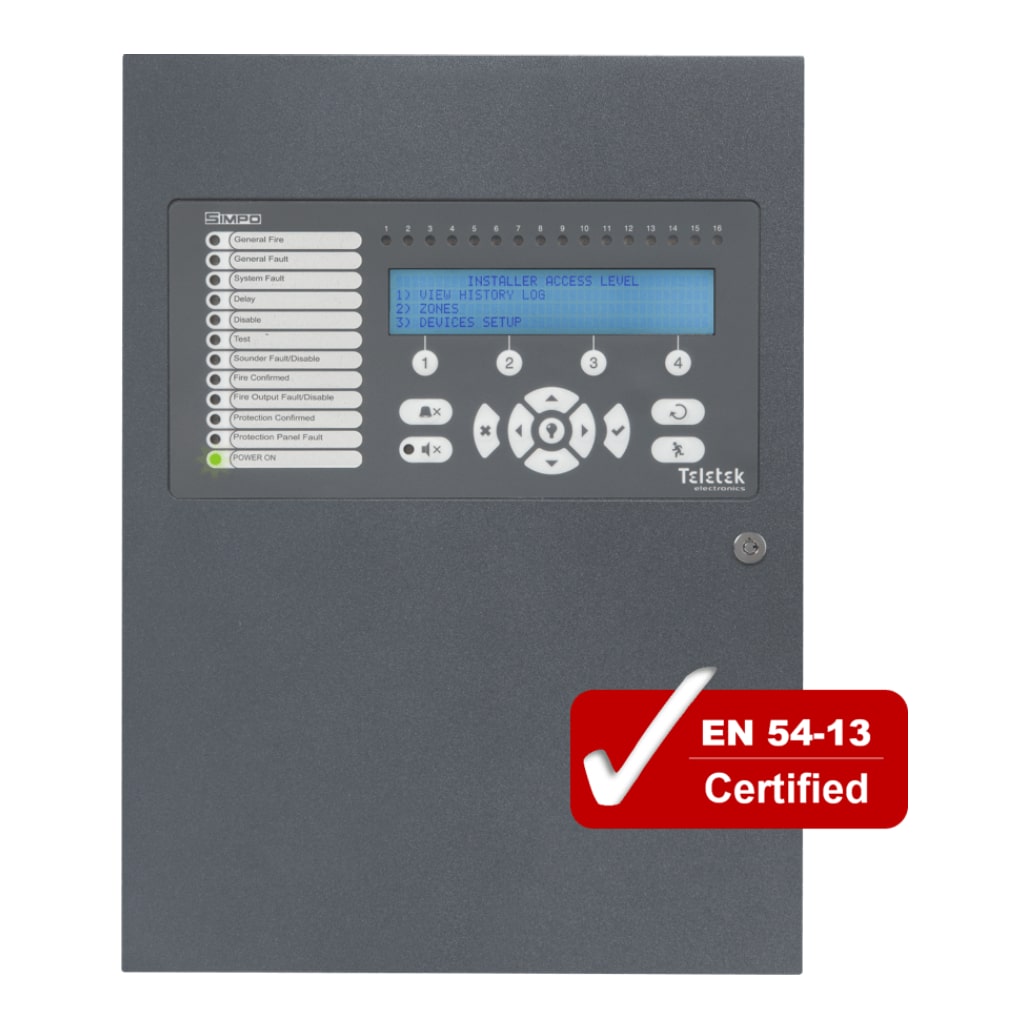 Central analógica TELETEK ELECTRONICS 1 lazo (ampliable a 2) (SIMPO) - Imagen 3