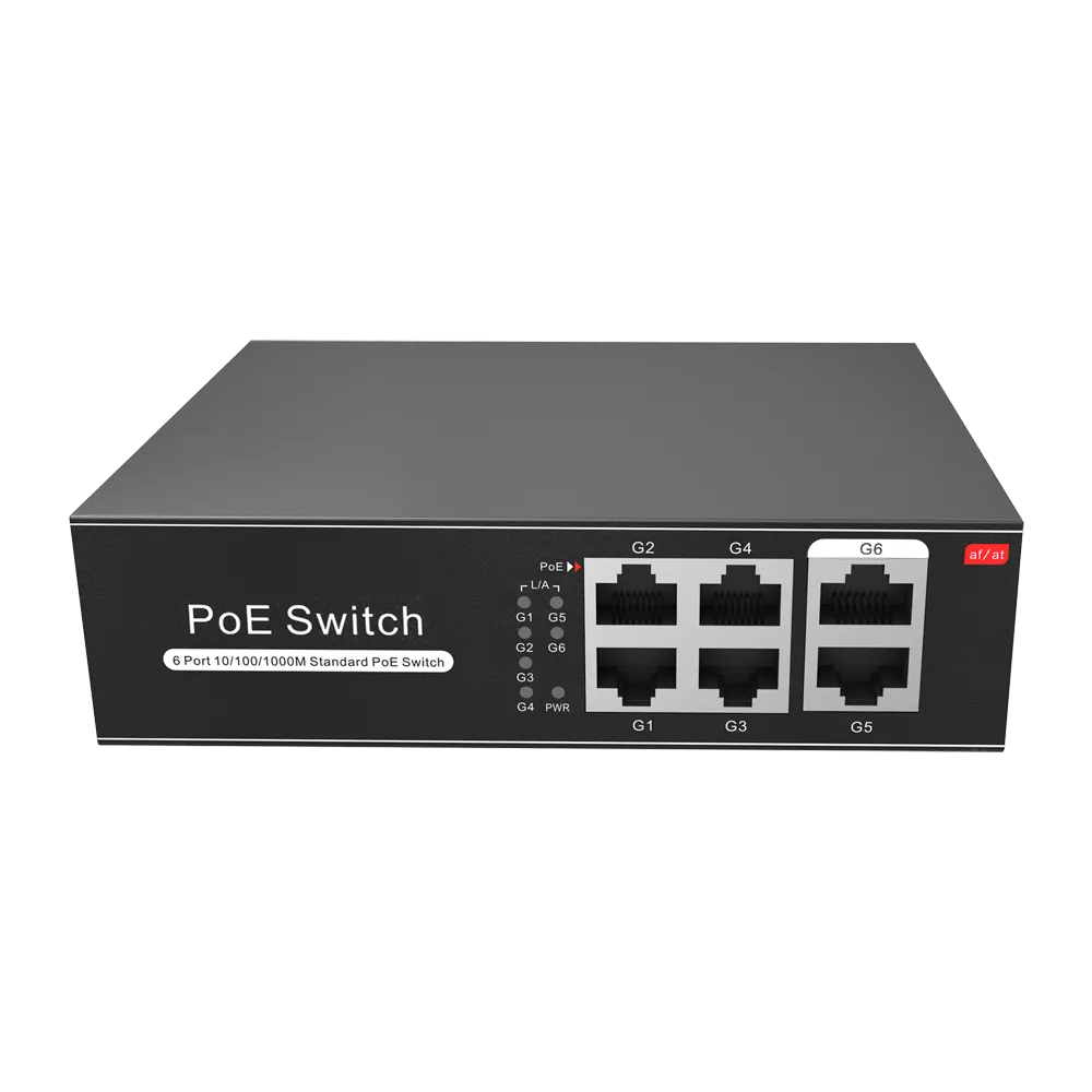 Switch PoE 4 Puertos Gigabit SW0604POE-G-65-E No Gestionable